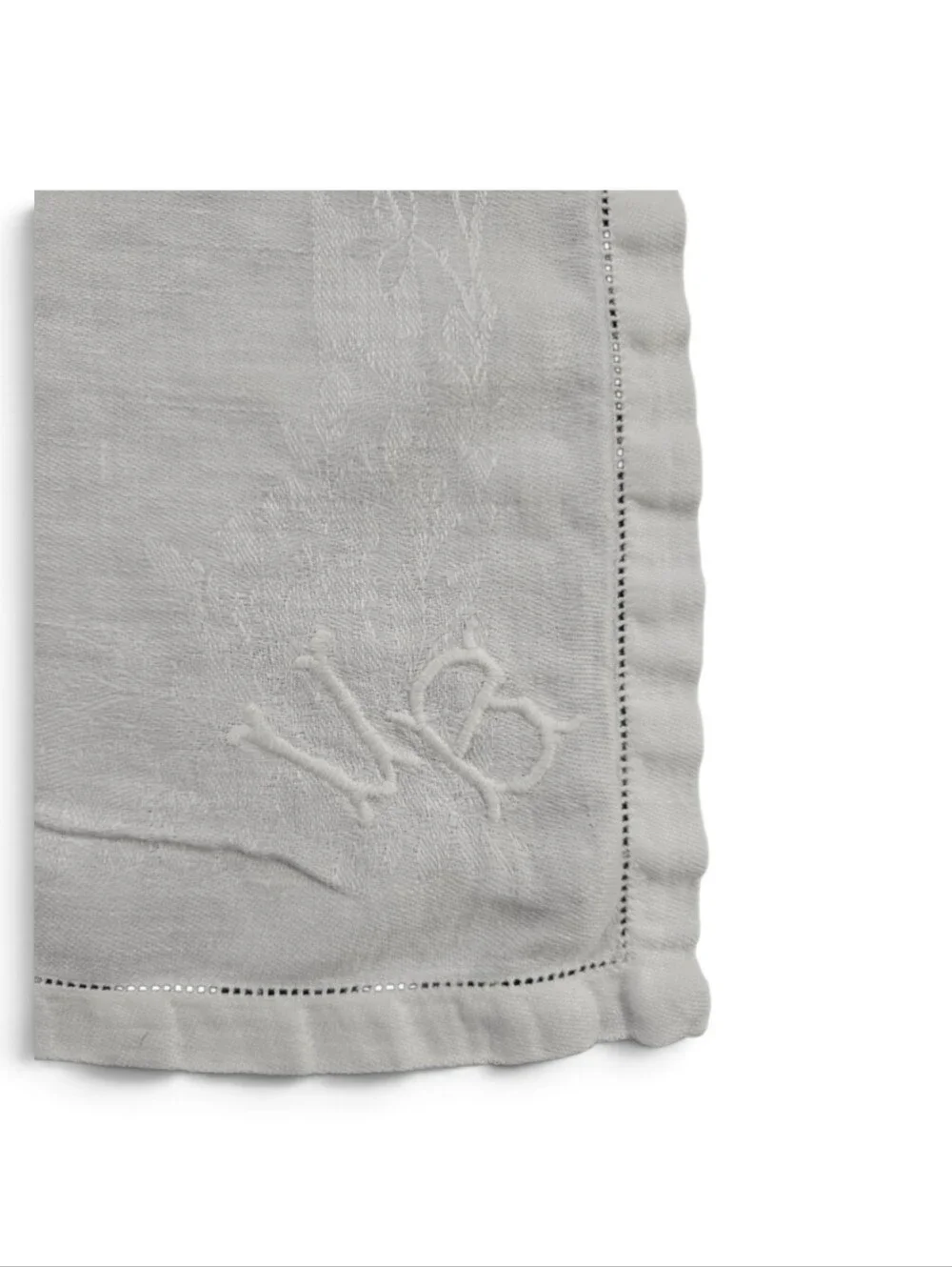 Monogrammed White Cloth Napkins